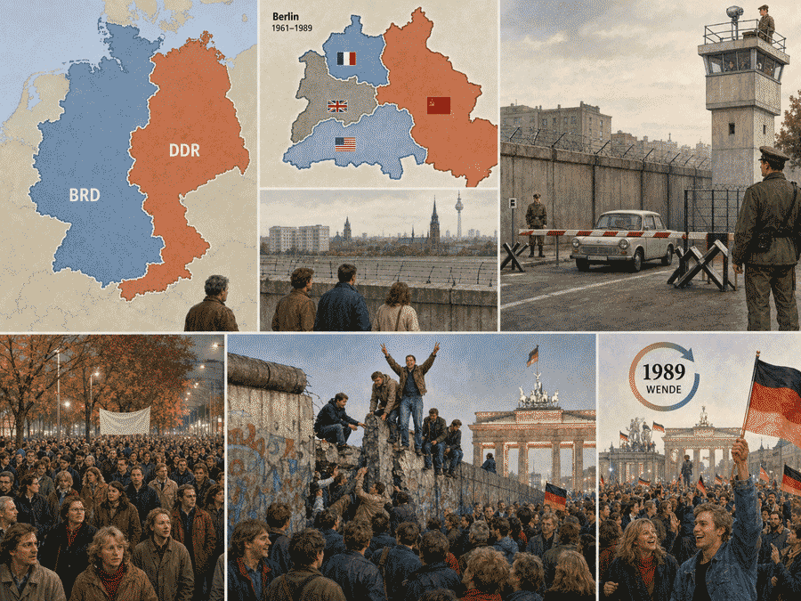 Статья на немецком языке с переводом и упражнениями. ГДР и Берлинская стена. Die DDR und die Berliner Mauer.