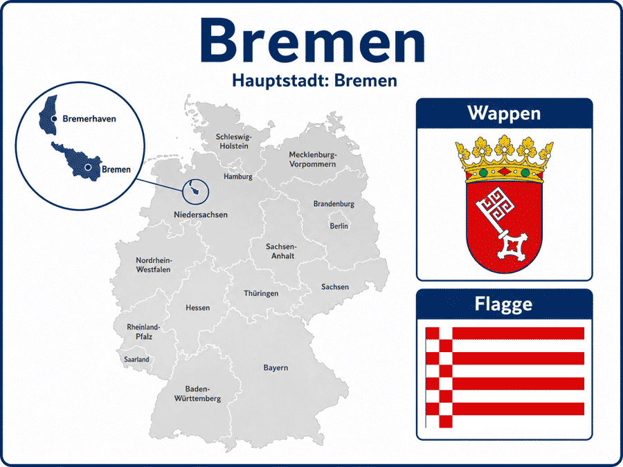 Статья на немецком языке с переводом и упражнениями. Бремен. Bremen.