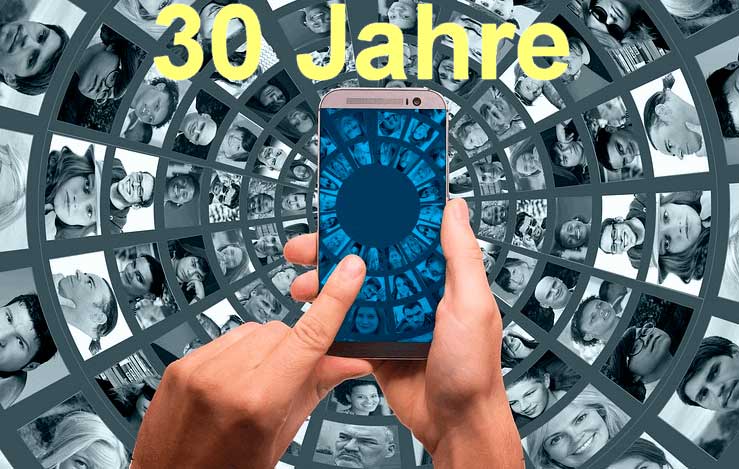 Статья на немецком языке с переводом и упражнениями. 30 лет Интернету. 30 Jahre Internet.
