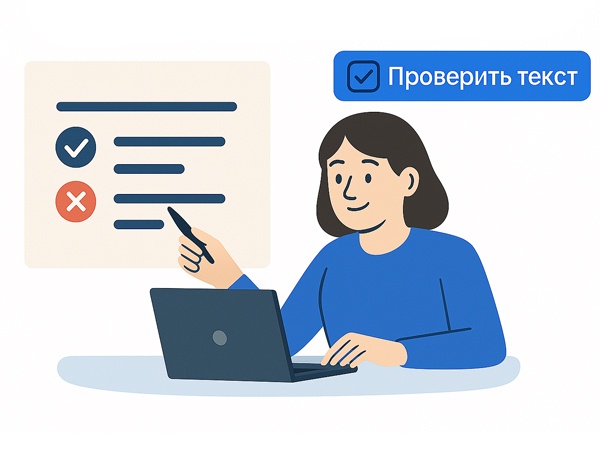 Проверка текста на ошибки с ИИ